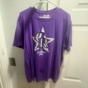 Colorado Rockies 2021 All Star Game New Era Purple Short Sleeve Tee